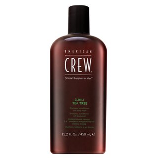 American Crew 3-in-1 Tea Tree šampón, kondicionér a sprchový gel za svakodnevno korištenje 450 ml