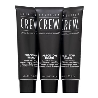 American Crew Precision Blend Natural Gray Coverage boja za kosu za muškarce Medium Natural 4-5 3 x 40 ml