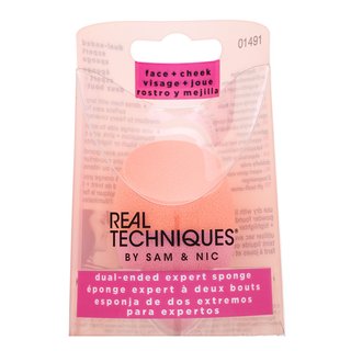 Real Techniques Dual Ended Expert Sponge spužvica za nanošenje šminke 2v1