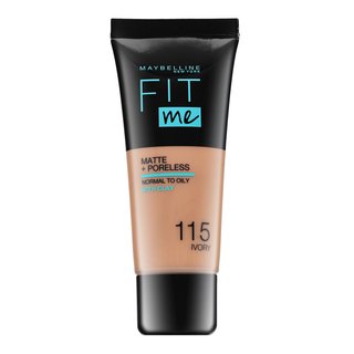 Maybelline Fit Me! Foundation Matte + Poreless tekući make-up s matirajućim učinkom 115 Ivory 30 ml