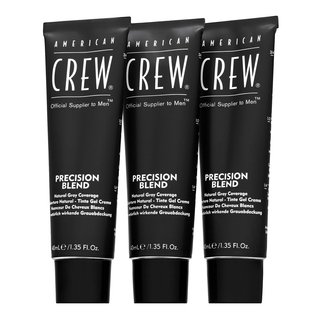 American Crew Precision Blend Natural Gray Coverage boja za kosu za muškarce Medium Ash 5-6 3 x 40 ml