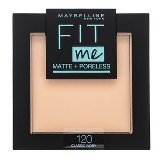 Maybelline Fit Me! Matte + Poreless Powder puder s matirajućim učinkom 120 Classic Ivory 9 g