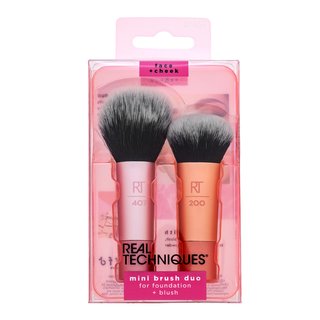 Real Techniques Mini Foundation & Blush Brush Duo set kistova