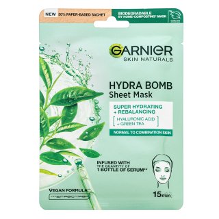 Garnier Skin Naturals Hydra Bomb Sheet Mask maska ​​za čišćenje Super Hydrating + Rebalancing 28 g