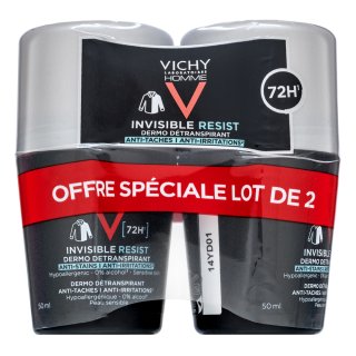 Vichy Homme dezodorans 72H Invisible Resist Detranspirant 2 x 50 ml