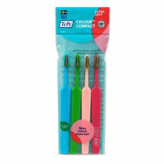 TePe Colour Compact četkica za zube Toothbrush 4 pcs Extra Soft