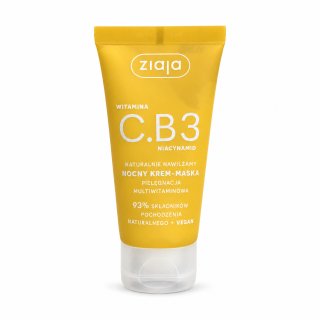 Ziaja Vitamin C.B3 Niacinamide noćna maska Night Cream-Mask 50 ml