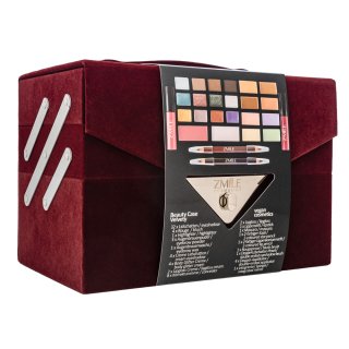 Zmile Cosmetics Beauty Case Velvety kozmetička torbica 74 pcs