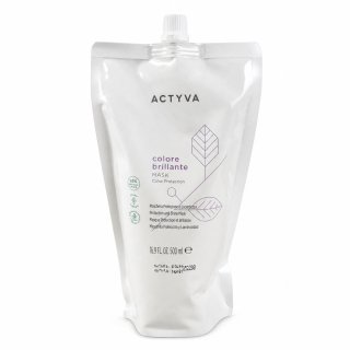 Kemon Actyva Colore Brillante Protection and Shine Mask učvršćujuća maska za sjaj i zaštitu obojene kose Refill 500 ml