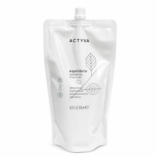 Kemon Actyva Equilibrio Greasy Scalp Shampoo šampon za čišćenje sprječava brzo mašćenje kose Refill 500 ml