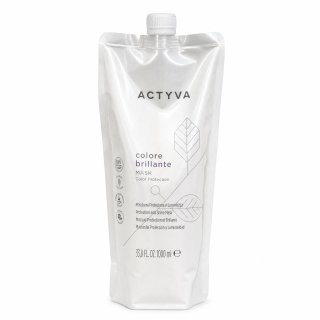 Kemon Actyva Colore Brillante Protection and Shine Mask učvršćujuća maska za sjaj i zaštitu obojene kose Refill 1000 ml