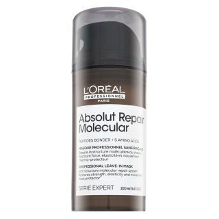 L´Oréal Professionnel Série Expert Absolut Repair Molecular Professional Leave-in Mask maska bez ispiranja za oštećenu kosu 100 ml
