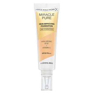 Max Factor Miracle Pure Skin-Improving Foundation dugotrajna šminka s hidratantnim učinkom 33 Crystal Beige 30 ml