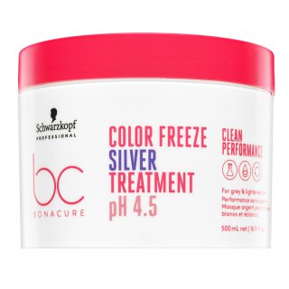 Schwarzkopf Professional BC Bonacure Color Freeze Silver Treatment pH 4.5 Clean Performance maska za neutraliziranje žutih nijansi 500 ml