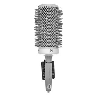 Olivia Garden Expert Blowout Speed Round Brush Wavy Bristles White & Grey 65 mm četka za kosu