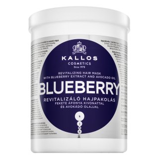 Kallos Blueberry Revitalizing Hair Mask hranjiva maska za suhu i oštećenu kosu 1000 ml