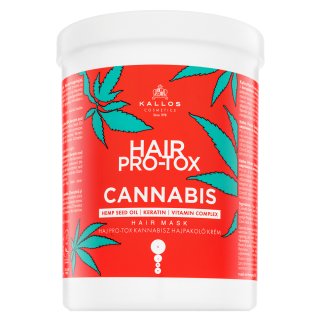 Kallos Hair Pro-Tox Cannabis Hair Mask učvršćujuća maska za mekoću i sjaj kose 1000 ml