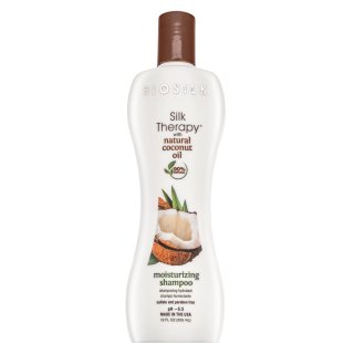 BioSilk Silk Therapy Organic Coconut Oil Moisturizing Shampoo hranjivi šampon s hidratantnim učinkom 355 ml