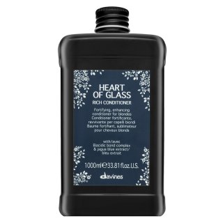 Davines Heart Of Glass Rich Conditioner učvršćujući regenerator za kosu za plavu kosu 1000 ml