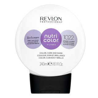 Revlon Professional Nutri Color Filters 3in1 Cream hranjiva maska s pigmentima u boji za oživljavanje boje 1022 Intense Platinum 240 ml