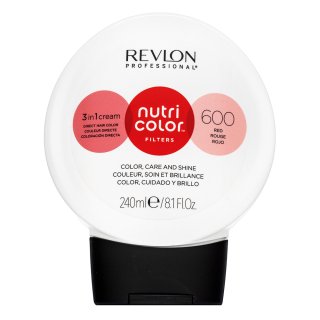 Revlon Professional Nutri Color Filters 3in1 Cream hranjiva maska s pigmentima u boji za oživljavanje boje 600 Red 240 ml