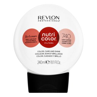 Revlon Professional Nutri Color Filters 3in1 Cream hranjiva maska s pigmentima u boji za oživljavanje boje 740 Light Copper 240 ml