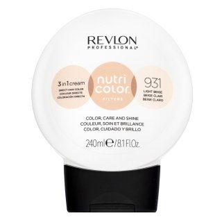 Revlon Professional Nutri Color Filters 3in1 Cream hranjiva maska s pigmentima u boji za oživljavanje boje 931 Light Beige 240 ml
