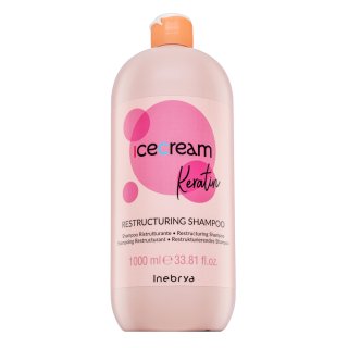 Inebrya Ice Cream Keratin Restructuring Shampoo hranjivi šampon protiv kovrdžanja kose 1000 ml