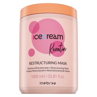 Inebrya Ice Cream Keratin Restructuring Mask učvršćujuća maska s keratinom 1000 ml