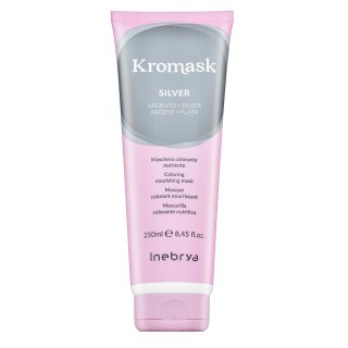 Inebrya Kromask Coloring Nourishing Mask hranjiva maska s pigmentima u boji za platinasto plavu i sijedu kosu Silver 250 ml
