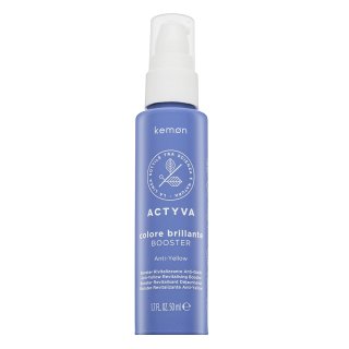 Kemon Actyva Colore Brillante Anti-Yellow Booster njega kose bez ispiranja za neutraliziranje žutih nijansi 50 ml