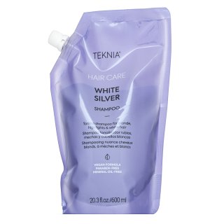 Lakmé Teknia White Silver Shampoo neutralizirajući šampon za platinasto plavu i sijedu kosu Refill 600 ml