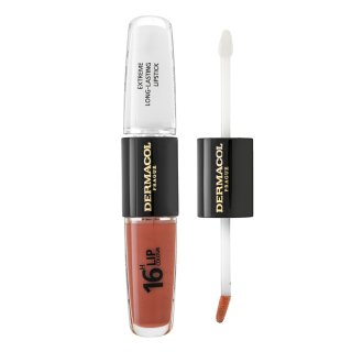 Dermacol 16H Lip Colour Extreme Long-Lasting Lipstick dugotrajna dvofazna boja i sjajilo za usne No. 31 8 ml