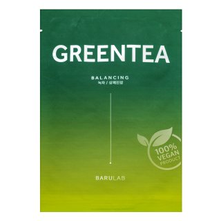 Barulab The Clean Vegan platnena maska Mask Green Tea 23 g